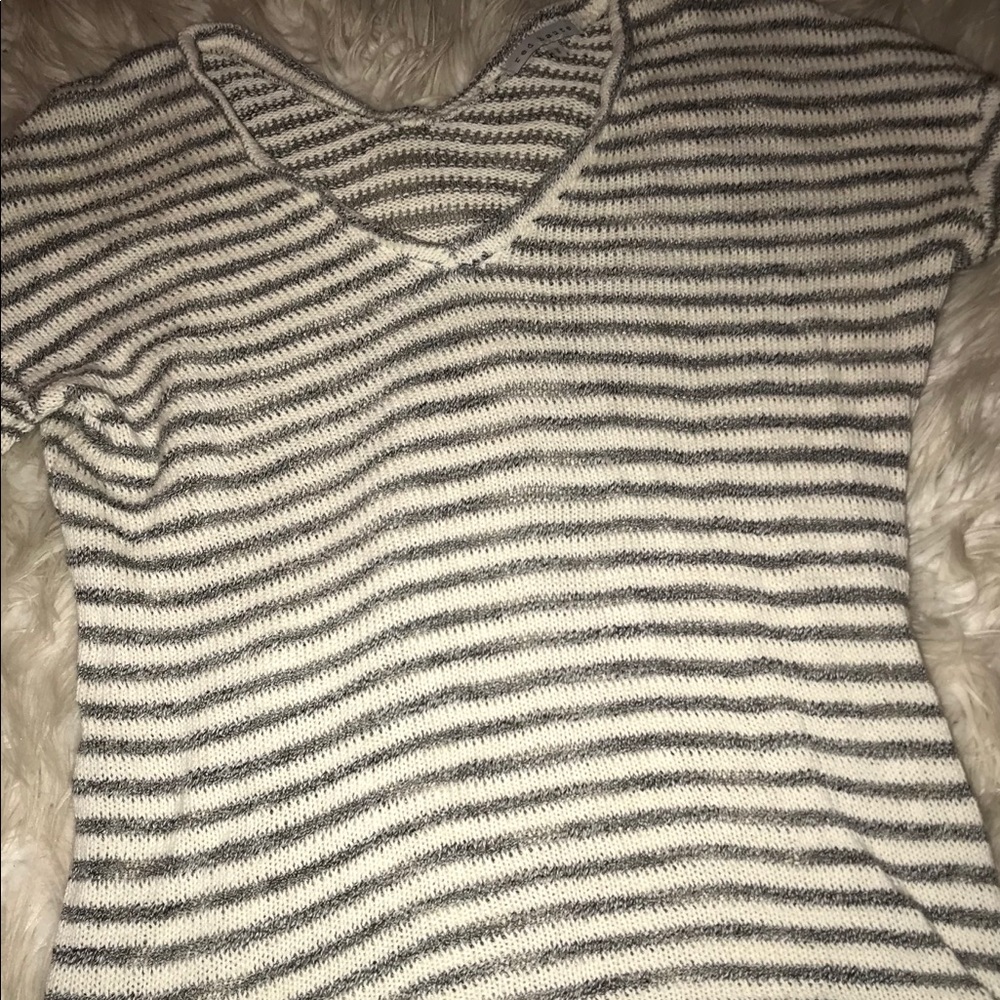 RED HAUTE STRIPED SWEATER
